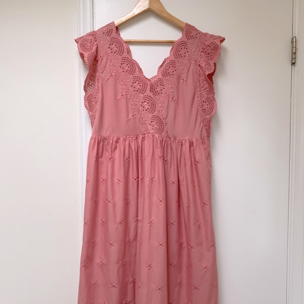 Gap Pink Eyelet Dress